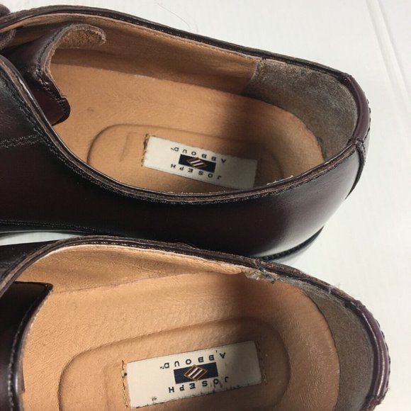 Joseph Abboud Mens Shoes Size 10.5 Cap Toe Oxfords Cordovan Burgundy 61-91109 main image 8